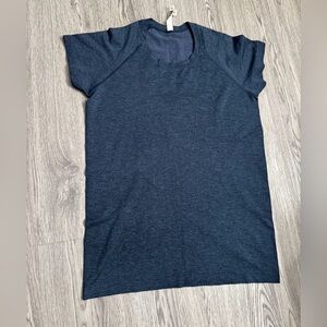 lululemon Dark Heather Navy Short Sleeve Tee